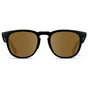 Black / Amber || Men's Round Prescription Sunglasses with Black Frame and Brown Lens