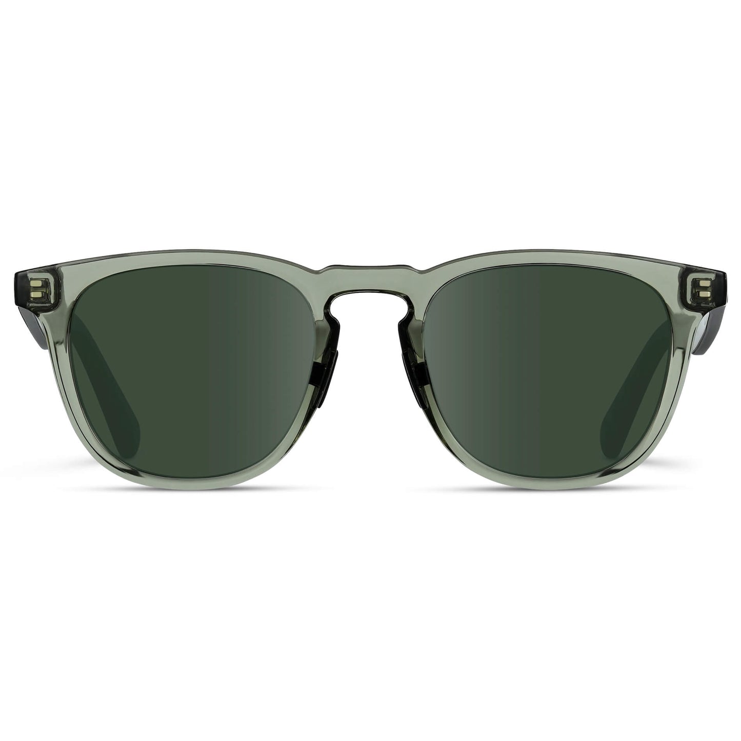 Crystal Agave Green / G15 Lens || Green Round Frame Glasses with Green Prescription Lenses