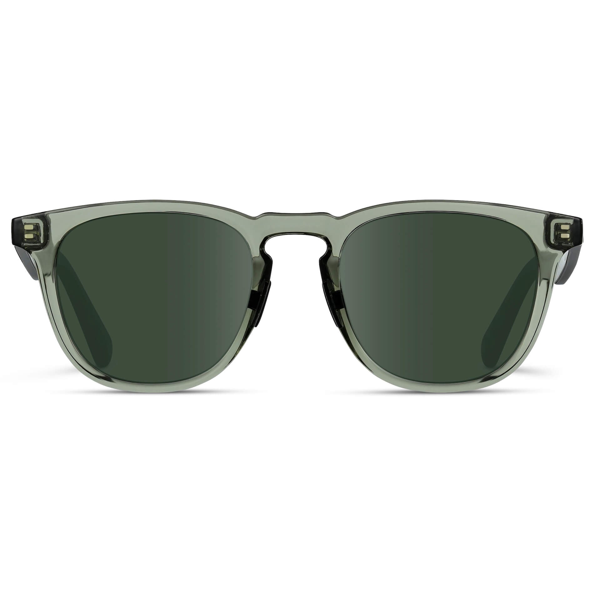 Crystal Agave Green / G15 Lens || Green Round Frame Glasses with Green Prescription Lenses