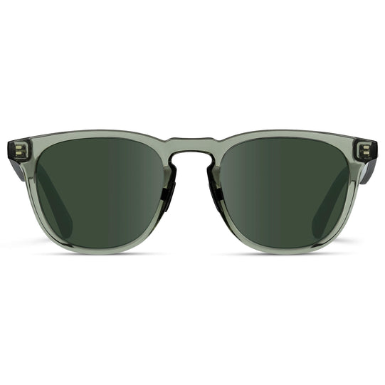 Crystal Agave Green / G15 Lens || Green Round Frame Glasses with Green Prescription Lenses