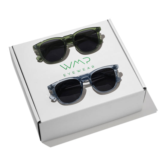 The Pro Kit || Best Selling Men's Golf Styles Wyndham in Crystal Agave Green and Wyndham in Denim Blue combined in a gifting kit
