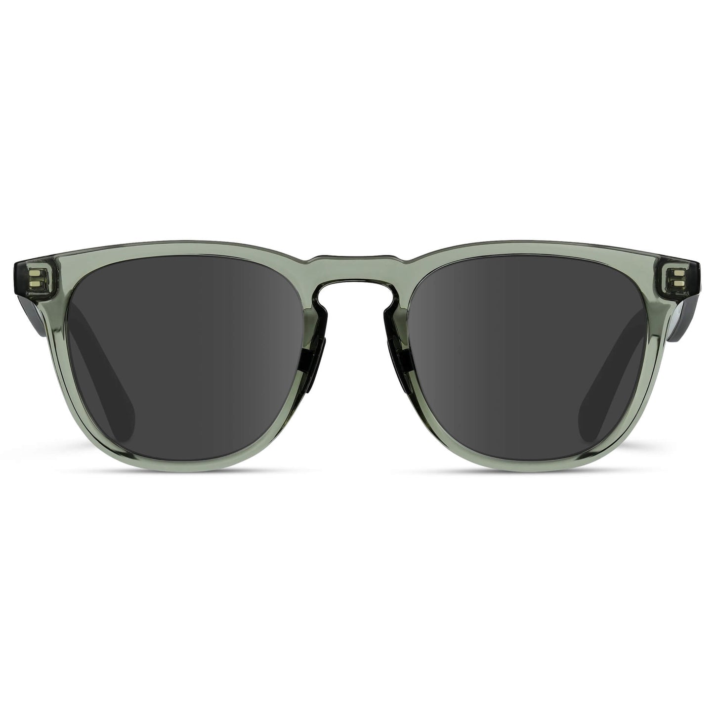 Crystal Agave Green / Grey Lens || Green Round Frame Glasses with Grey Prescription Lenses