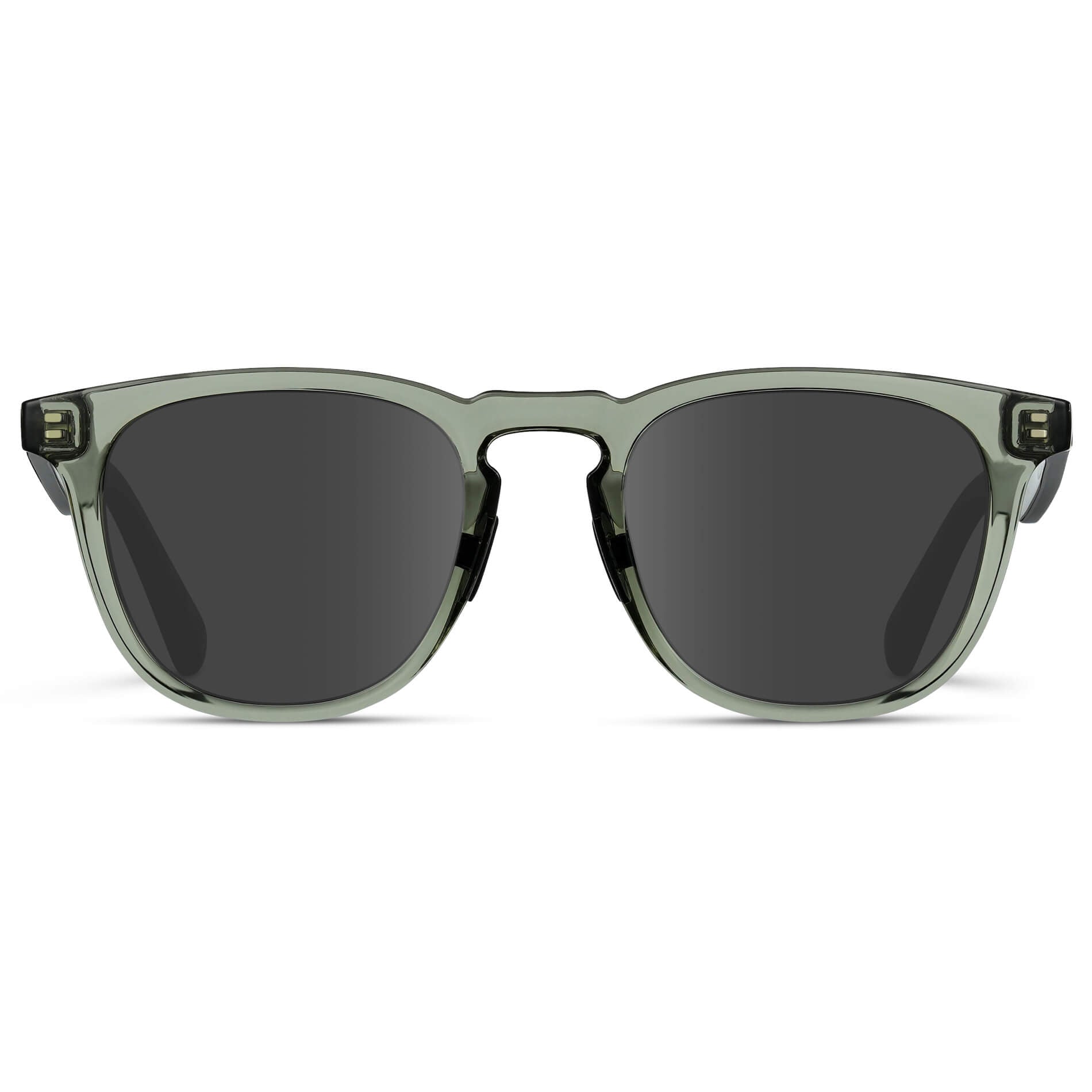 Crystal Agave Green / Grey Lens || Green Round Frame Glasses with Grey Prescription Lenses