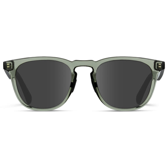 Crystal Agave Green / Grey Lens || Green Round Frame Glasses with Grey Prescription Lenses
