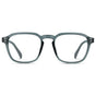 Crystal Stone Blue || Men's Square Prescription Sunglasses with Crystal Stone Blue Frame and Clear Lenses on a white background