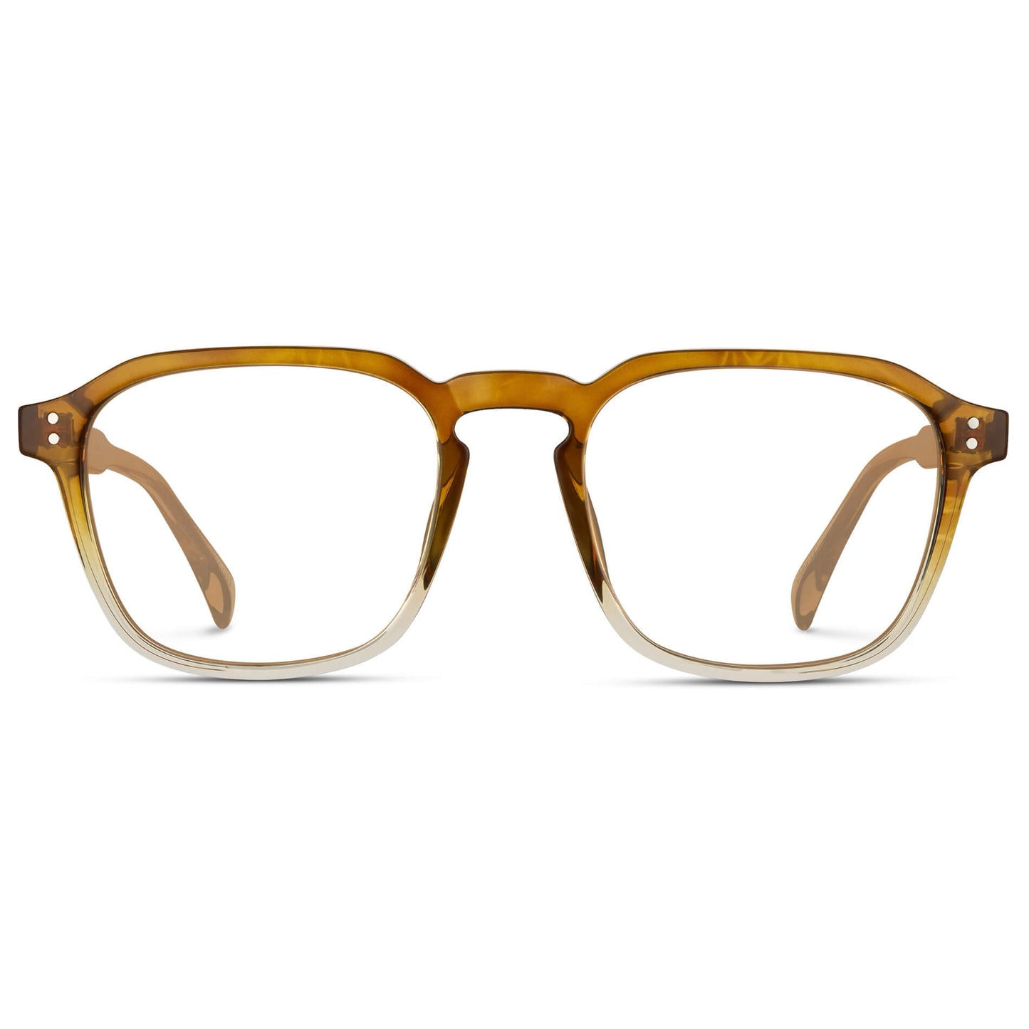 Sunset Tortoise || Prescription Frame with Clear Lenses 
