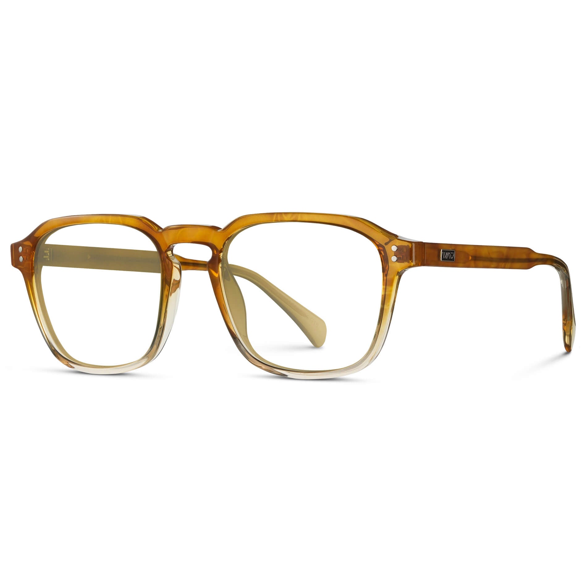 Sunset Tortoise || Prescription Frame with Clear Lenses 