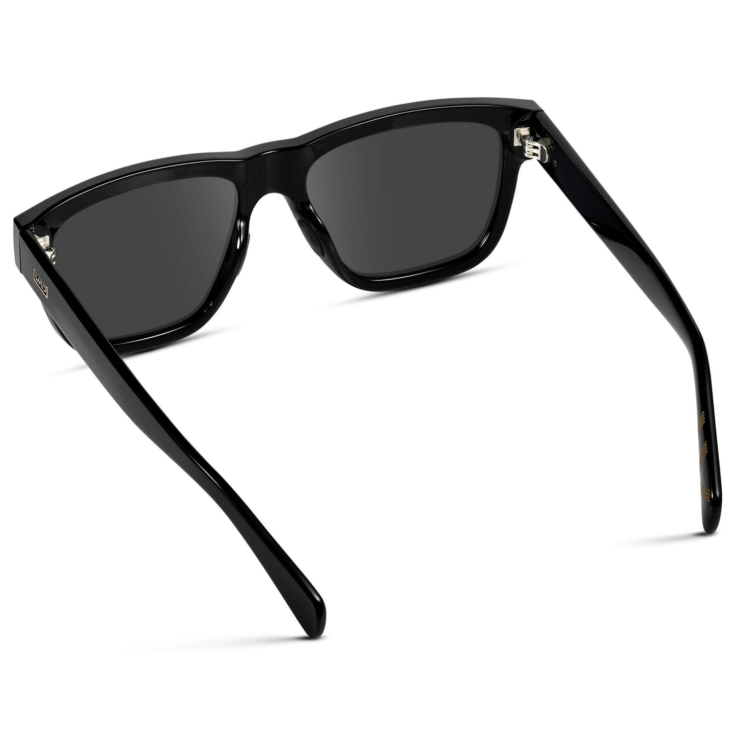 Black / Grey Lens || Black Square Frame Glasses with Grey Lenses