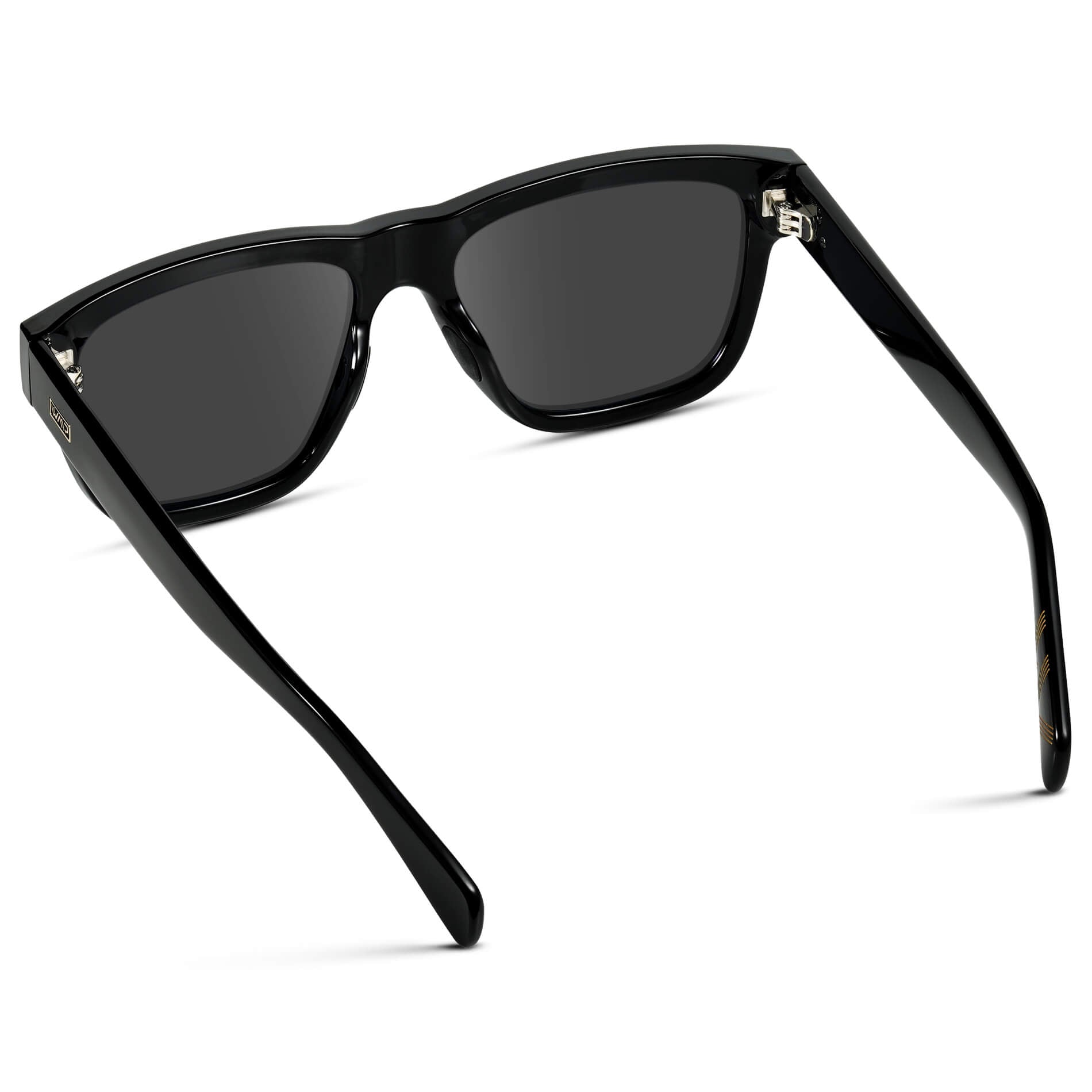 Black / Grey Lens || Black Square Frame Glasses with Grey Lenses