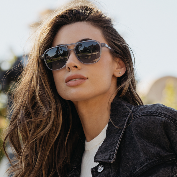Hayden | Polarized - Crystal Mist / Blue Gradient Lens