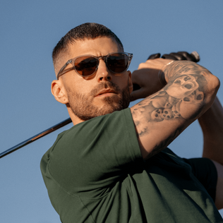 Birdie | Polarized - Denim Blue / Brown Lens