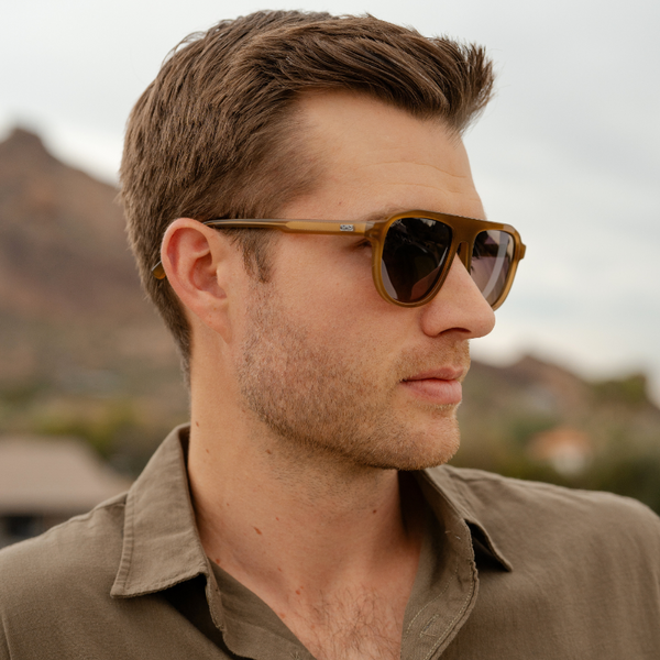 Wyatt | Polarized - Dune Brown / Maroon Brown Lens