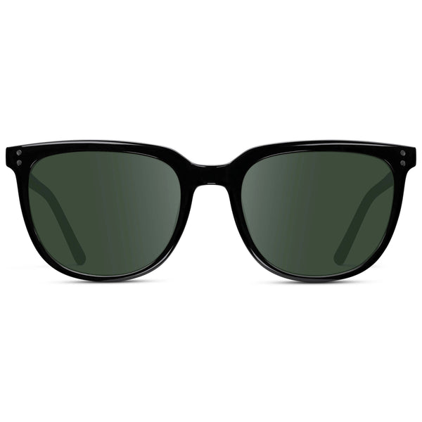Abner | Prescription Sunglasses - Black / G15 Lens