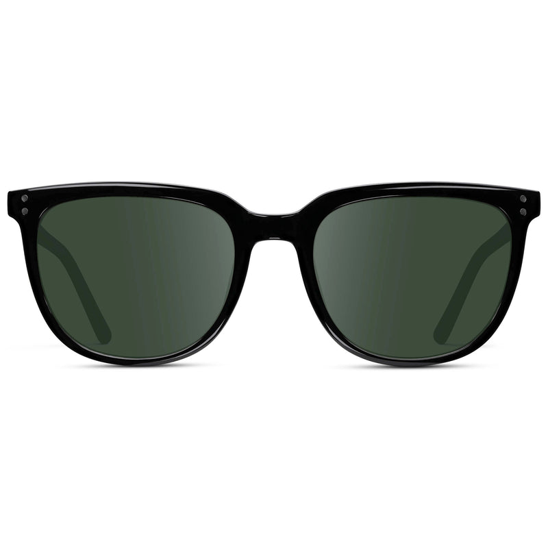 Abner | Prescription Sunglasses - Black / G15 Lens