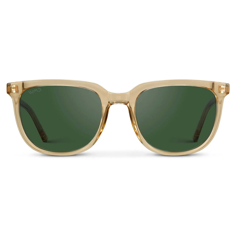 Abner | Polarized - Champagne Crystal / Smoke Green Lens