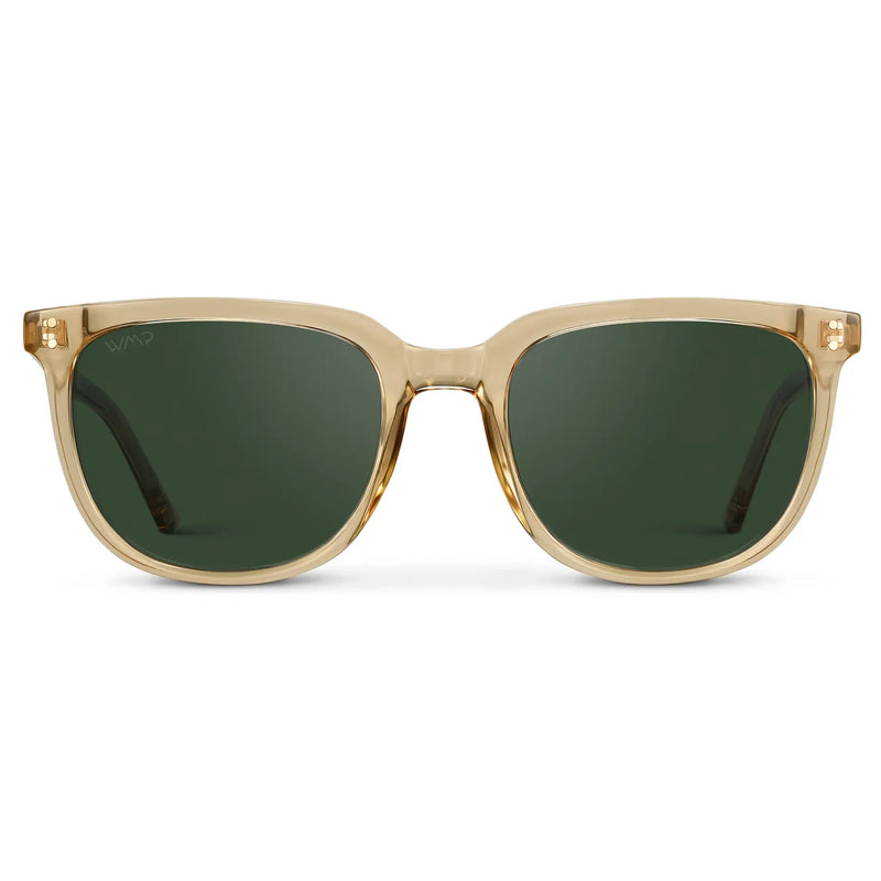 Abner | Polarized - Champagne Crystal / Smoke Green Lens