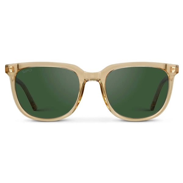 Abner | Polarized - Champagne Crystal / Smoke Green Lens