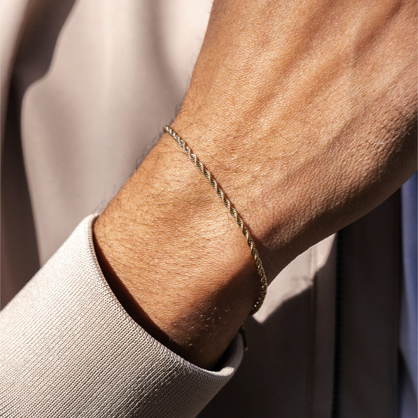 Gold || Adjustable 14K Gold Plated Affordable Bracelets for Men
