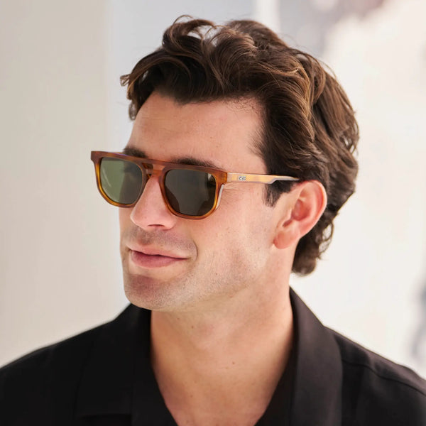 Asher | Polarized - Honey Tortoise / Smoke Green Lens