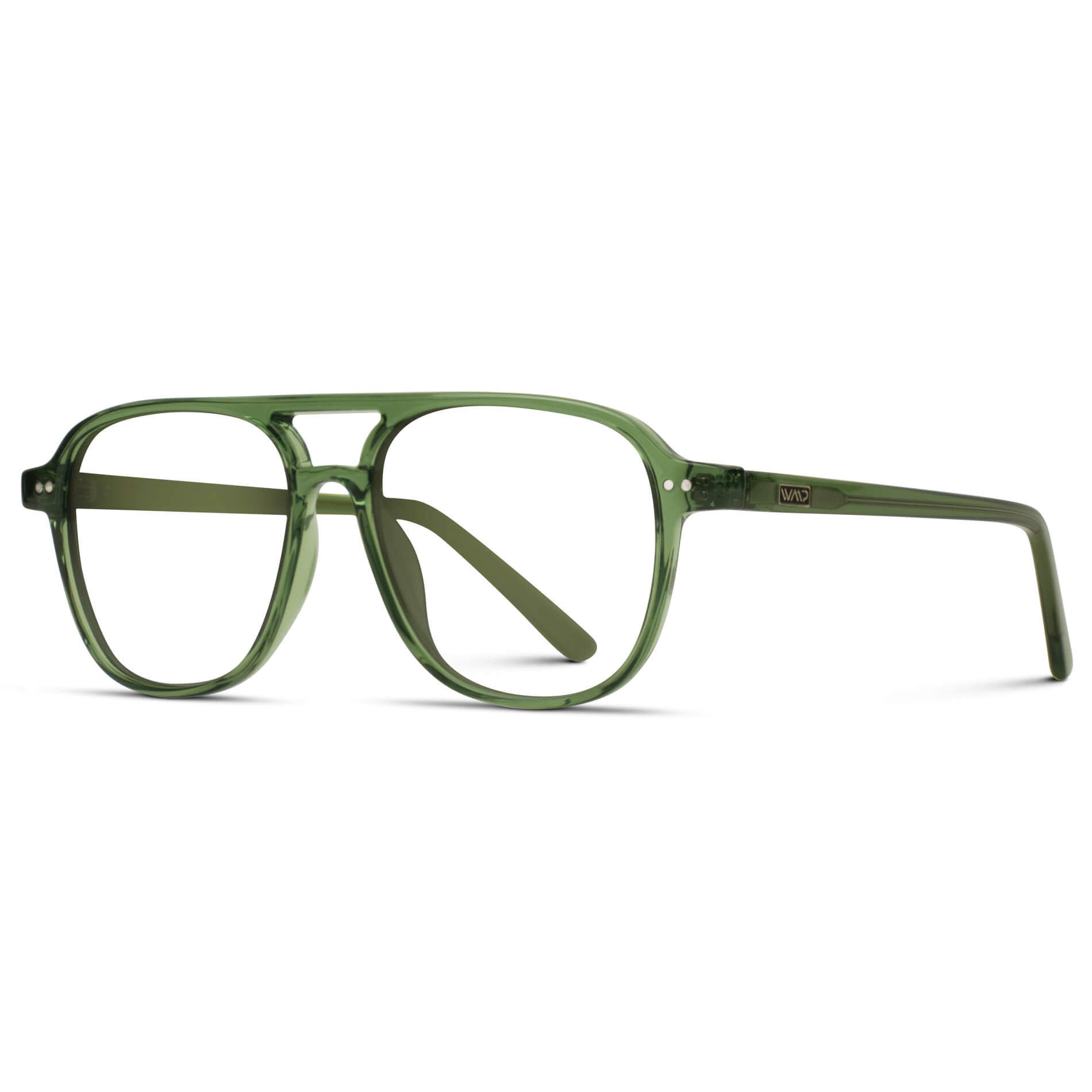 Emerald Green || Prescription Frames with Clear Lenses 