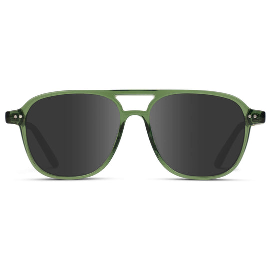 Emerald Green / Grey || Prescription Sunglasses 