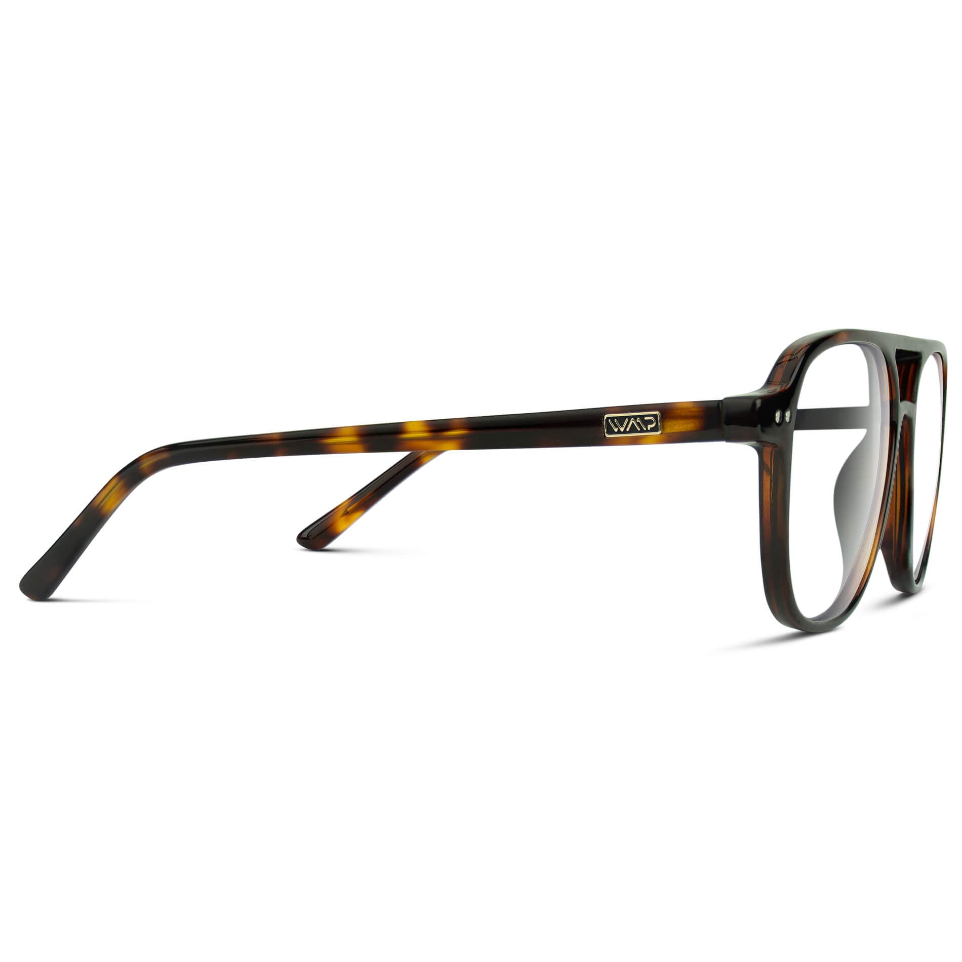 Whiskey Brown Tortoise || Prescription Frames with Clear Lenses 