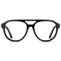 Black || Men's Aviator Prescription Glasses with Black Frame and Clear Lenses on a white background