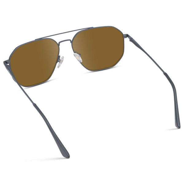 Emmett | Prescription Sunglasses - Matte Graphite / Amber Lens