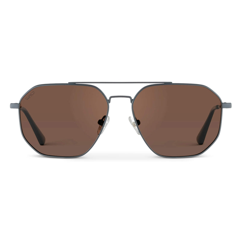 Emmett | Polarized - Matte Graphite / Brown Lens