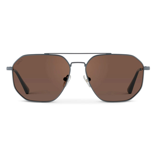 Emmett | Polarized - Matte Graphite / Brown Lens