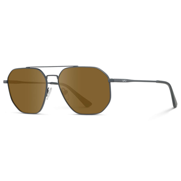 Emmett | Prescription Sunglasses - Matte Graphite / Amber Lens