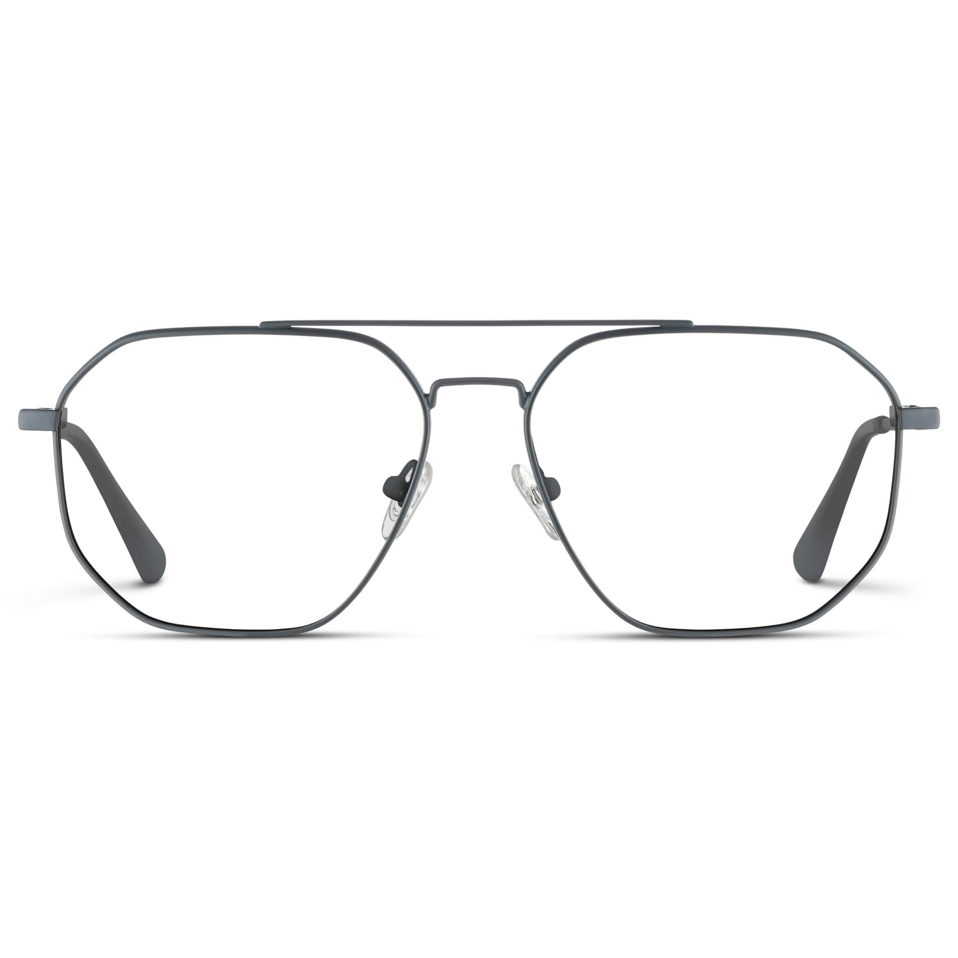 Matte Graphite || Prescription Frames with Clear Lens