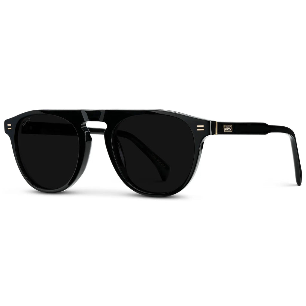The Eye ブラックメタル　BLACKL Axel | Round Aviator Sunglasses for Men – WMP Eyewear