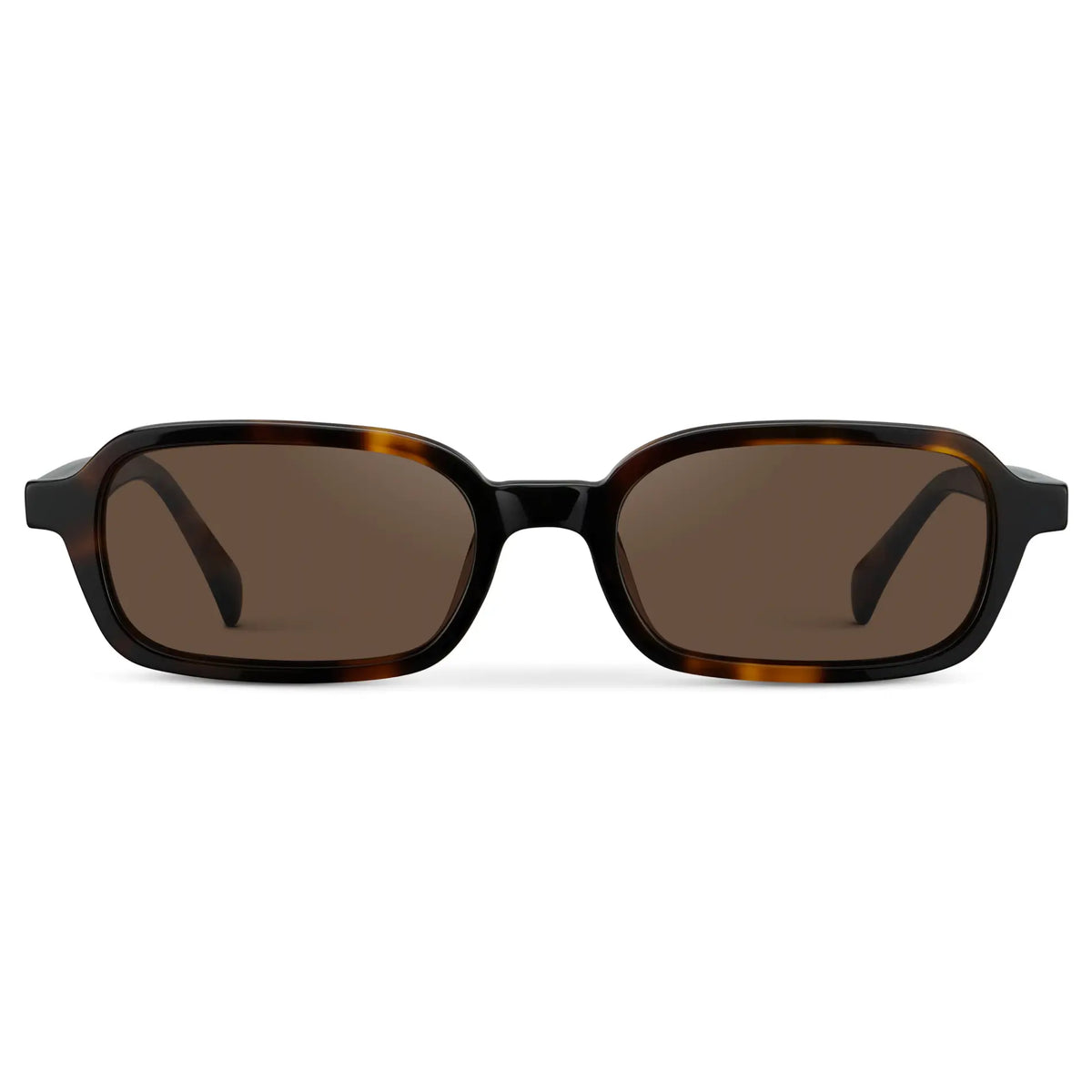 Tortoiseshell Rectangular Women\'s Sunglasses - Brown Lenses Harper | Slim Rectangular Polarized Sunglasses for Women  main image 2