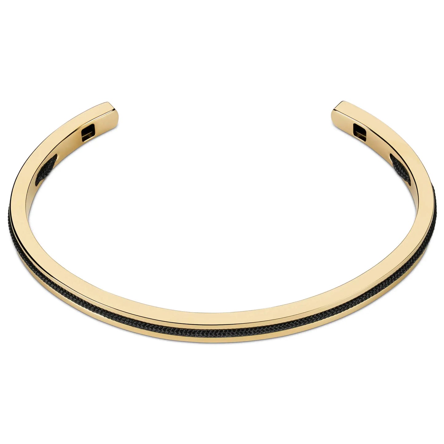 Onyx Black / Gold || Gold and Black Plated Bracelet Set for Men on a white background