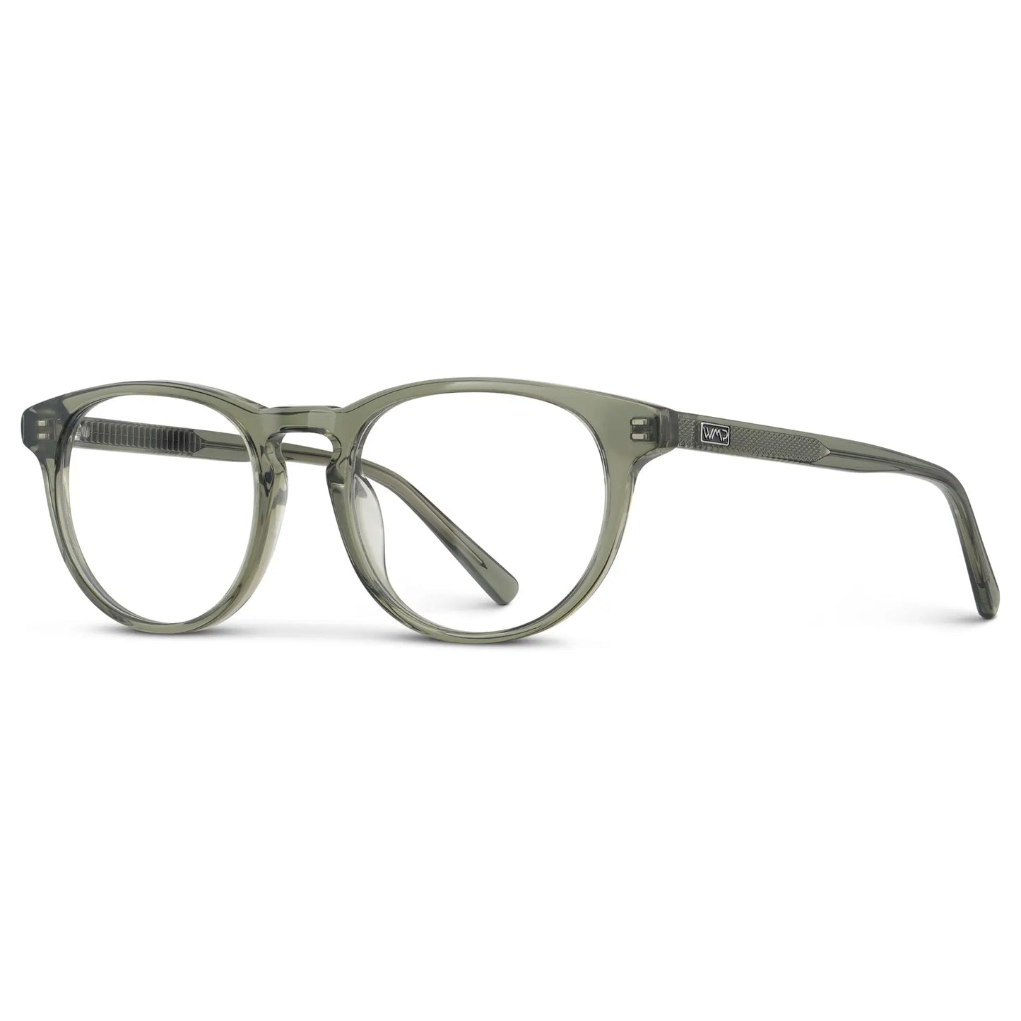 Pale Green || Women's Retro-Inspired Oval Blue Light Blocking Glasses with a Pale Green Acetate Frame and Clear Lens