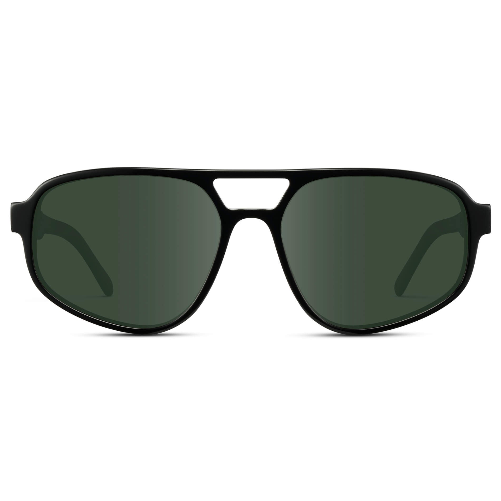 Black / G15 || Modern Aviator Prescription Sunglasses