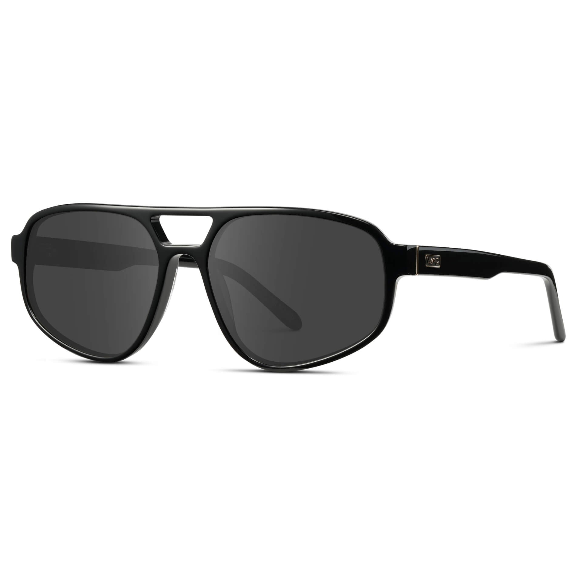 Black / Grey || Modern Aviator Prescription Sunglasses