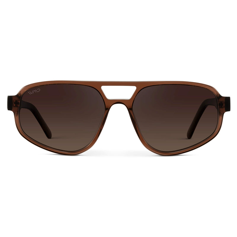 Brooklyn | Polarized - Crystal Brown / Dark Beige Gradient Lens