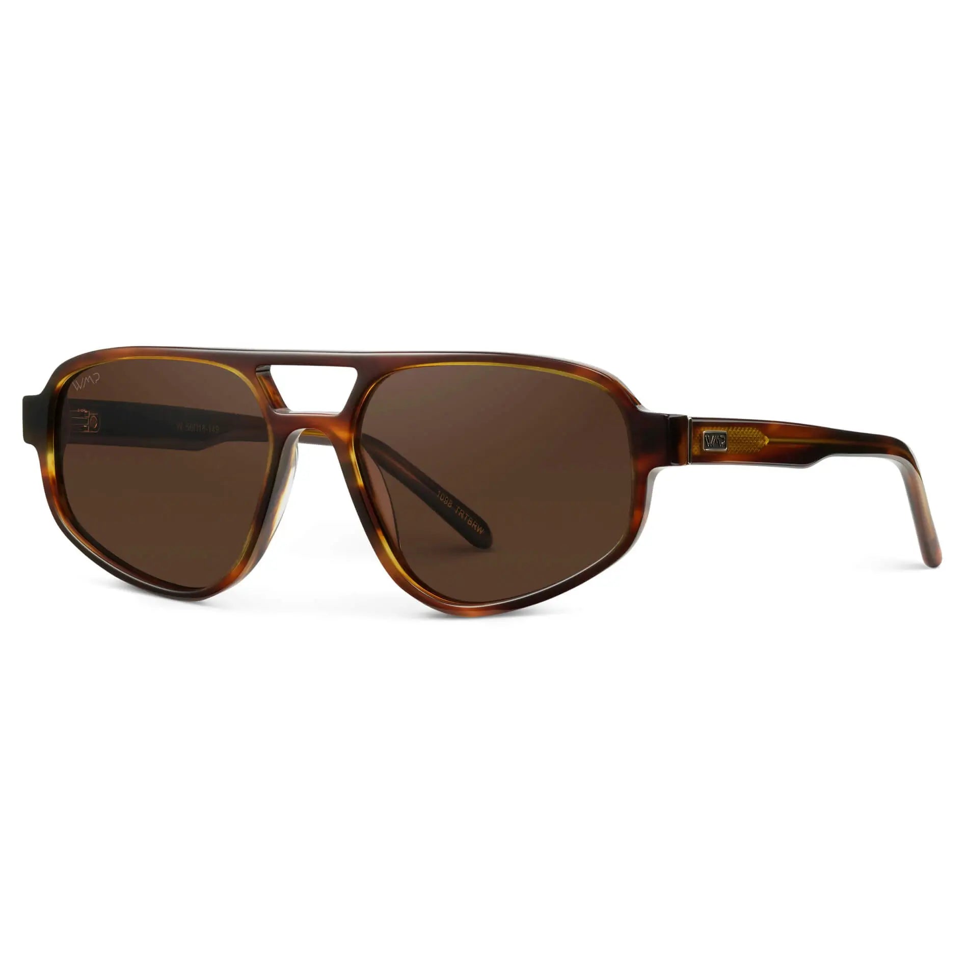 Golden Brown Grain / Brown Lens || Golden Brown Grain Acetate Frame with Brown Polarized Lens
