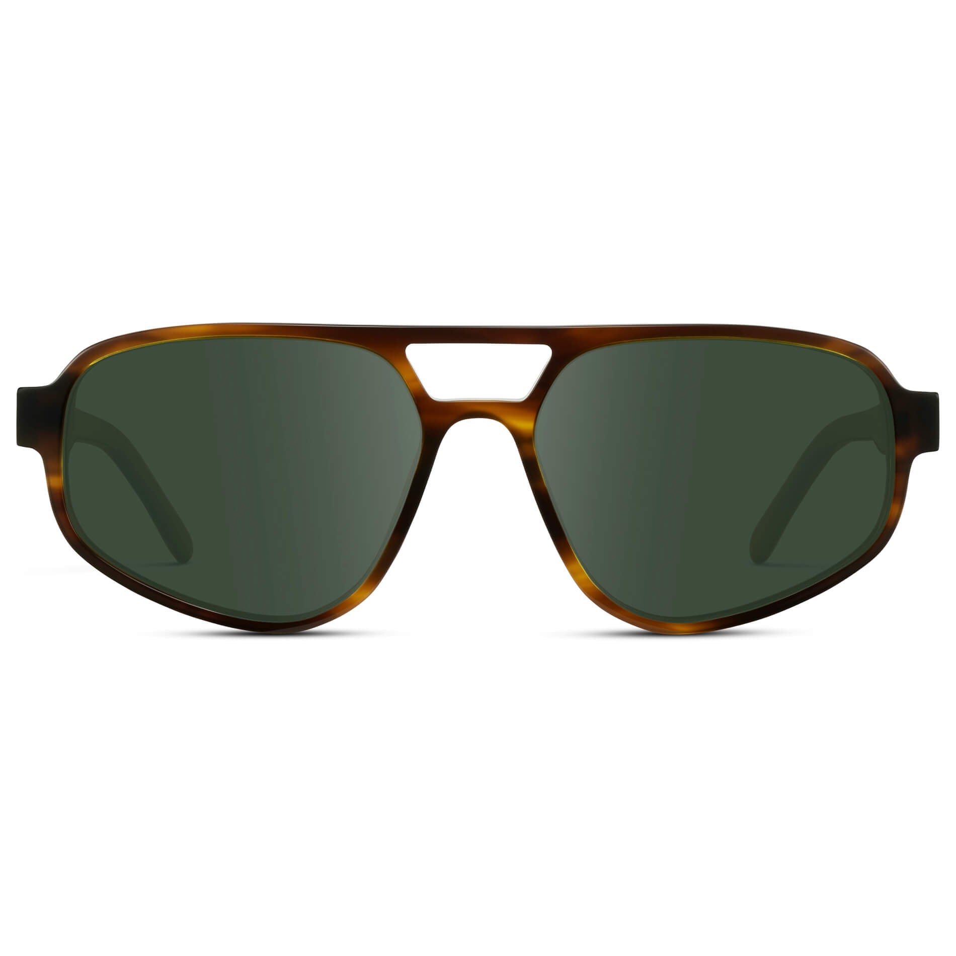 Golden Brown Grain / G15 || Modern Aviator Prescription Sunglasses
