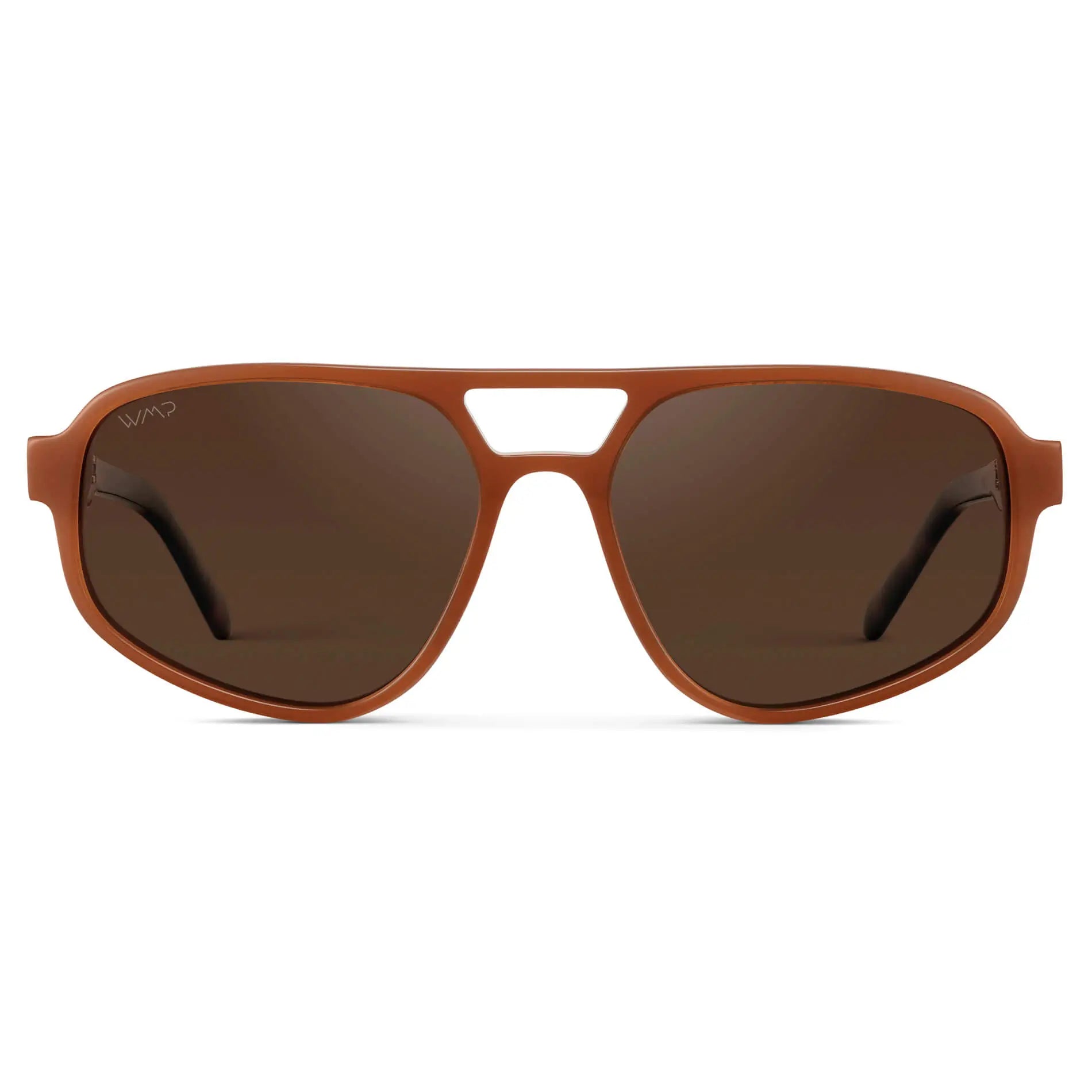 Milky Rust Tortoise / Brown Lens || Milky Rust Tortoise Acetate Frame with Brown Polarized Lens