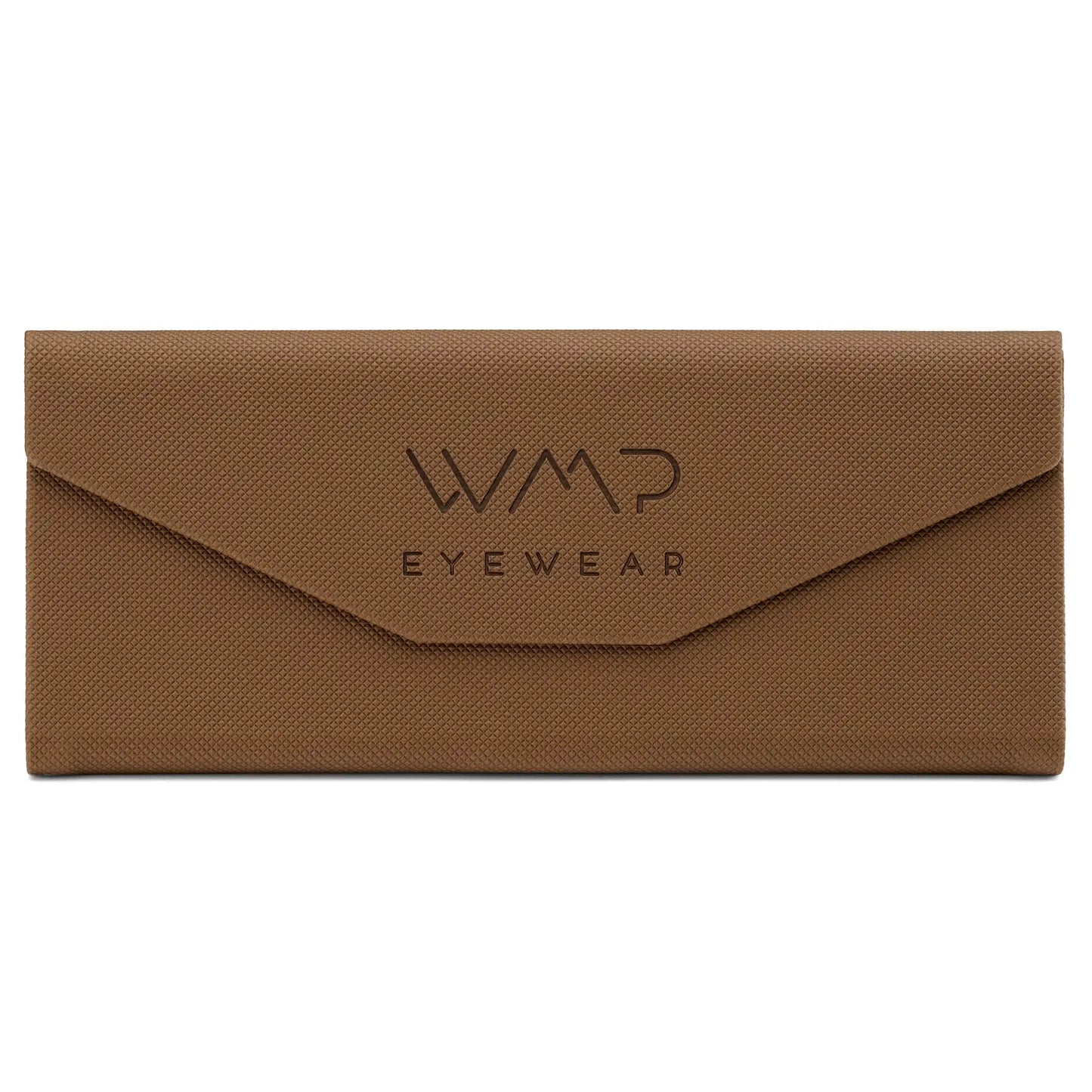 Brown || Brown Foldable Magnetic Sunglasses Case to Protect Eyewear