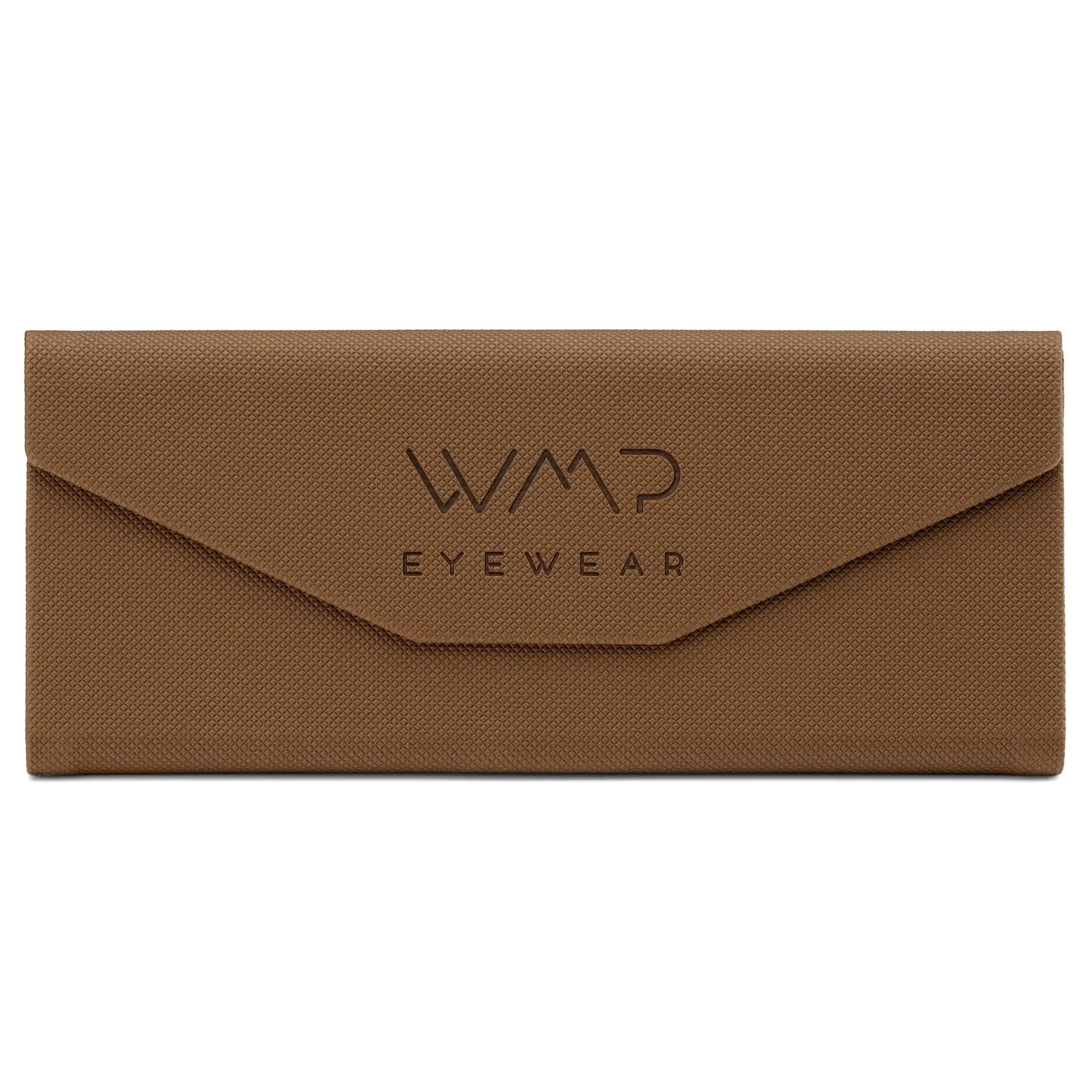 Brown || Brown Foldable Magnetic Sunglasses Case to Protect Eyewear