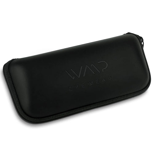 Black || Black Hard Shell Zipper Sunglasses Case to Protect Eyewear