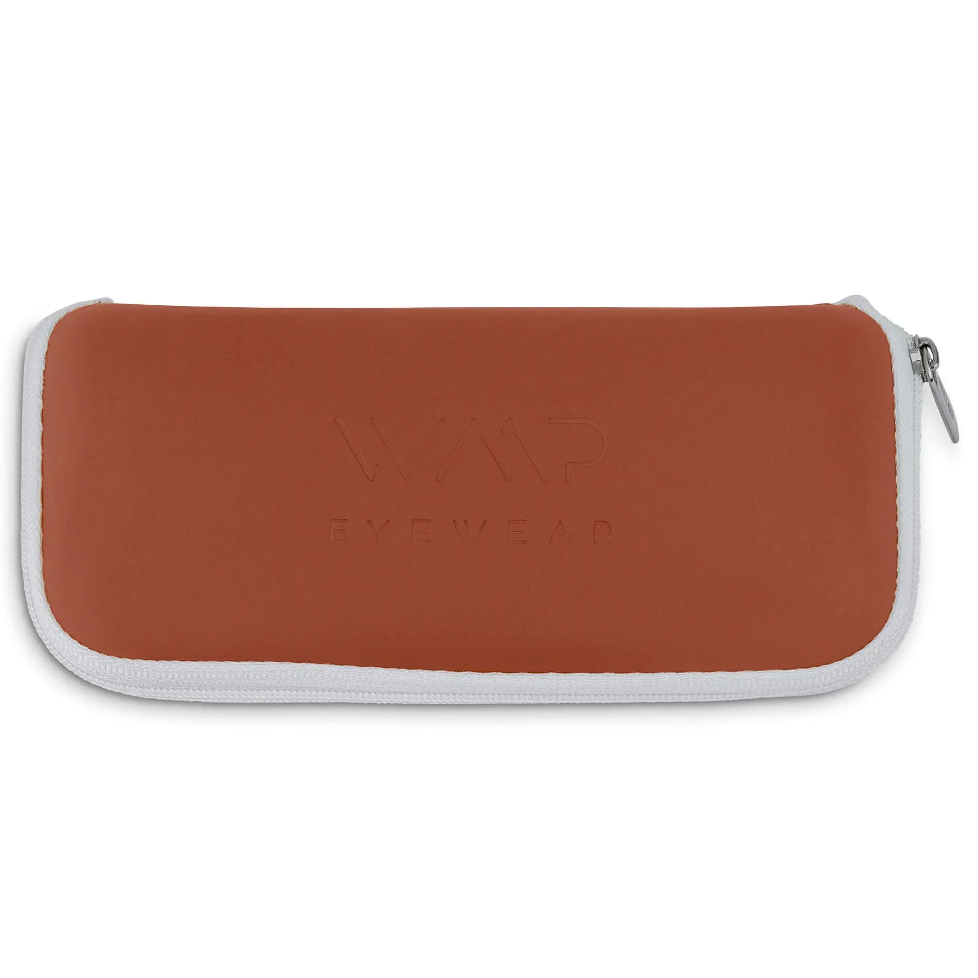 Terracotta Brown || Hard Shell Zipper Sunglasses Case to Protect Eyewear