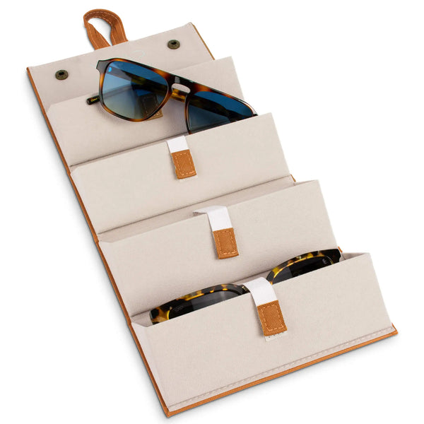 4 Piece Travel Case - Light Brown