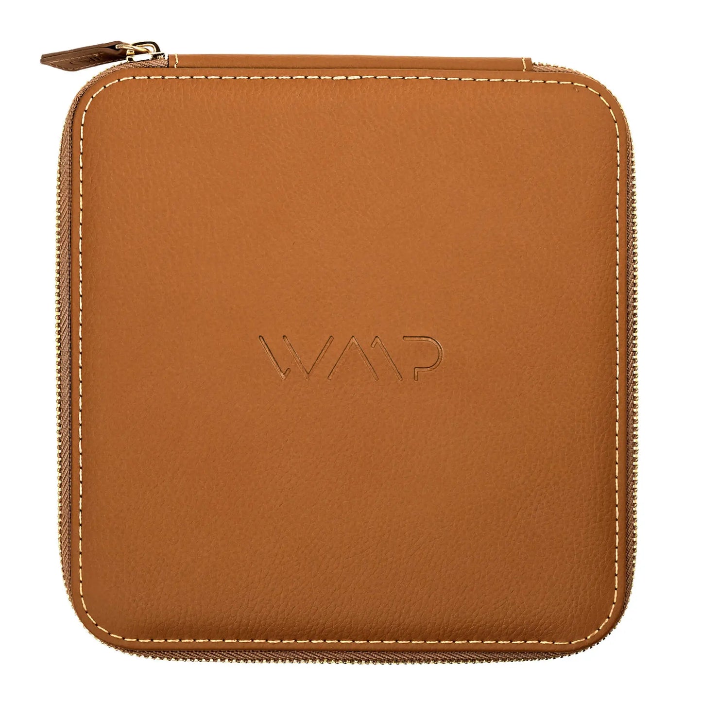 Brown || premium faux brown leather case for storage of 3 pairs of sunglasses