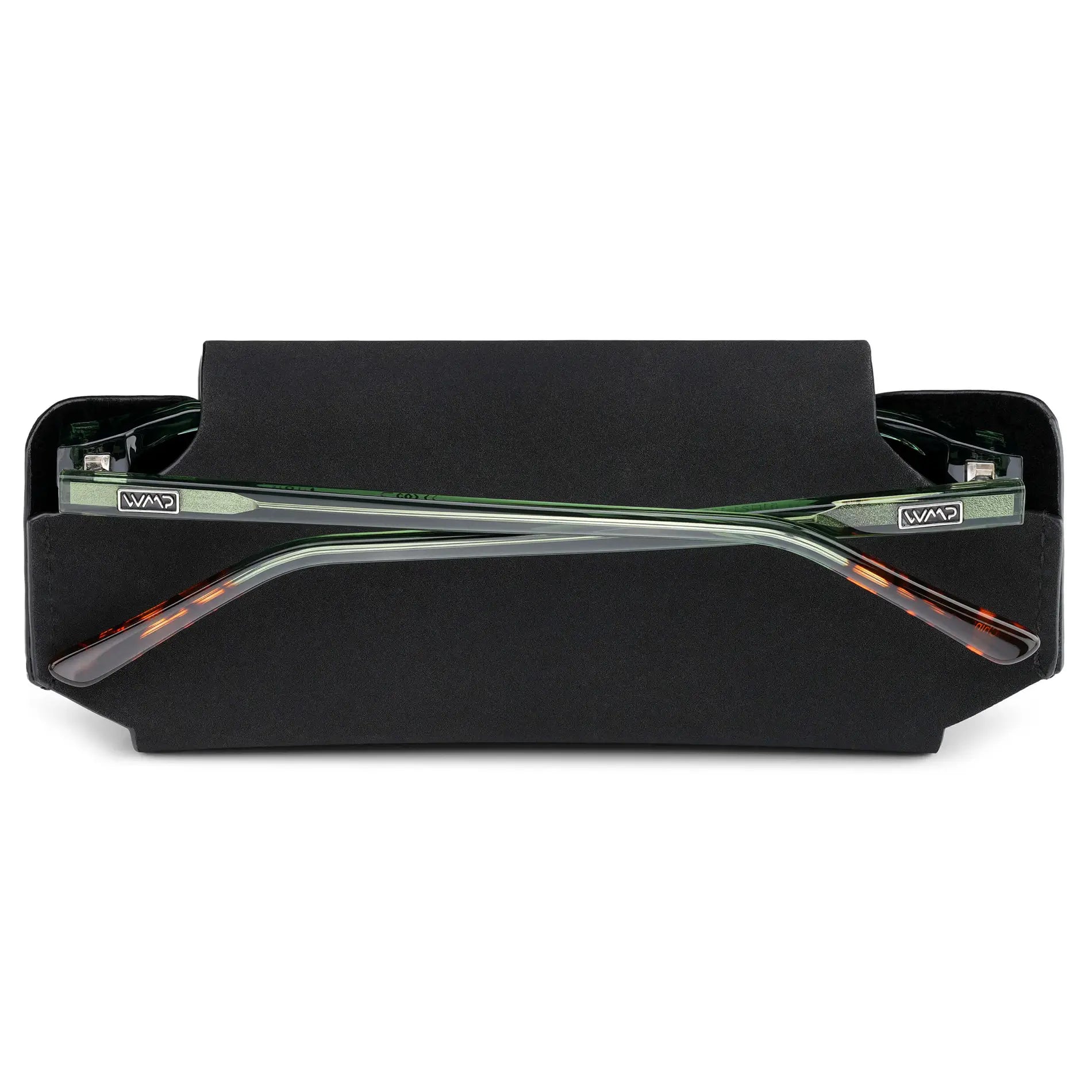 Black || Sleek Black Magnetic Eyewear Pocket Case