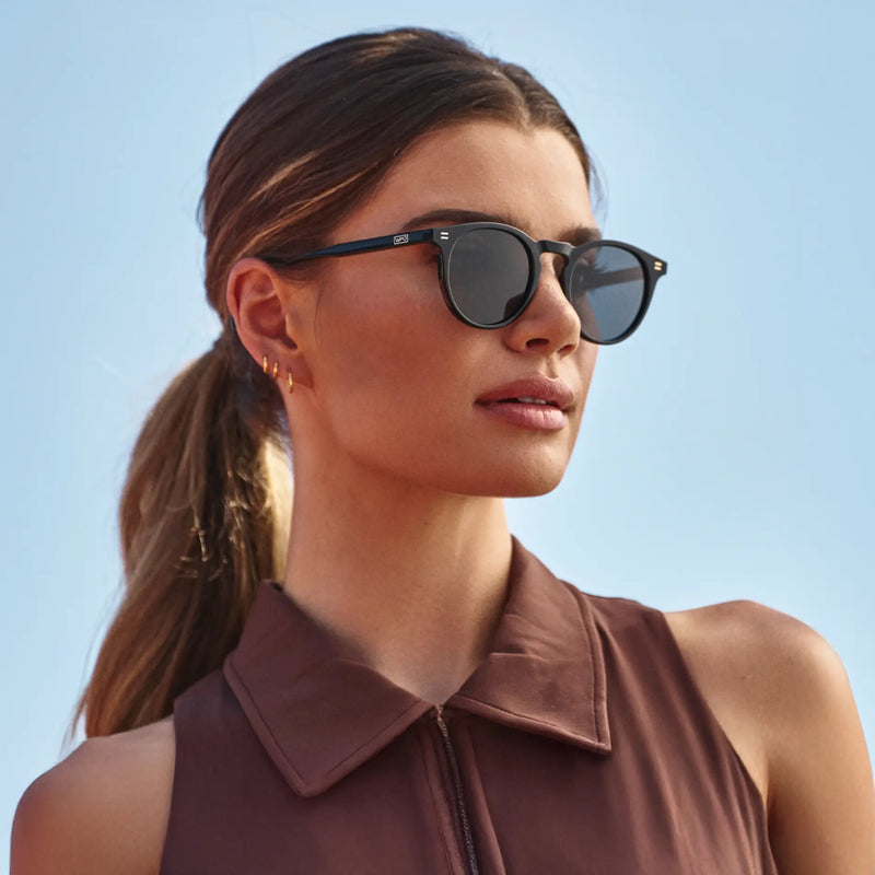 Caddie | Polarized - Black / Black Lens
